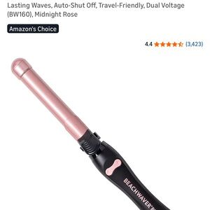The Beachwaver Co. Pink and Black Hair Curler